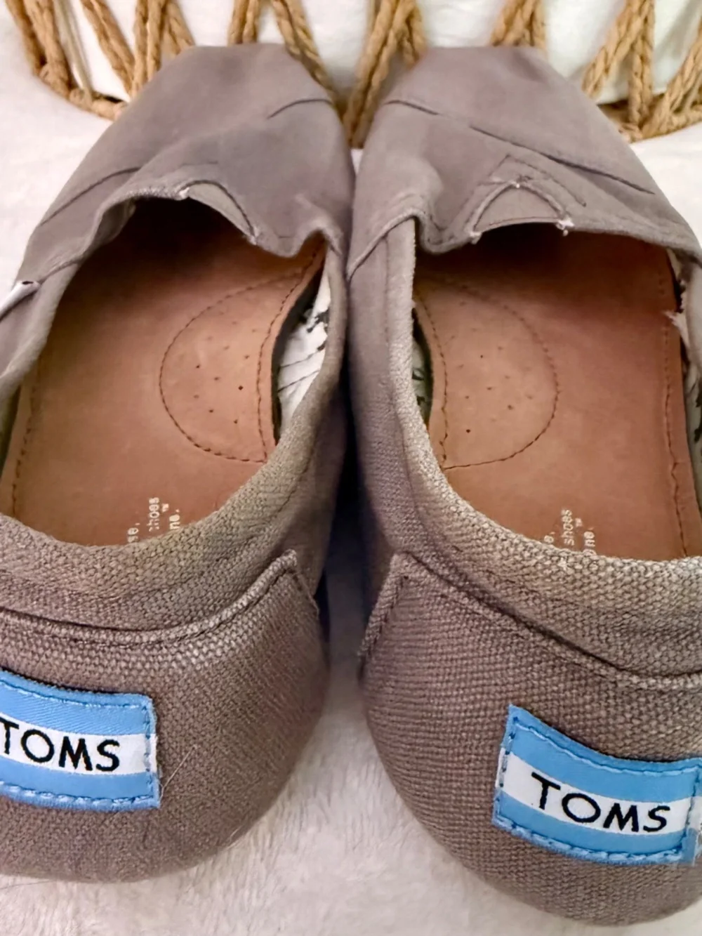 Women’s Toms gray classic shoe size 10